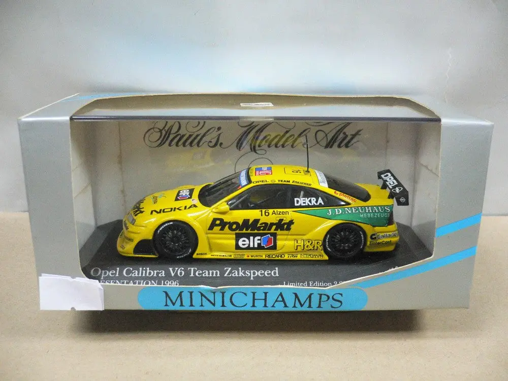 Minichamps 1/43 Opel Calibra Itc 1996 Team Zakspeed U.Alzen #16 (430 964216) (01987) (Wkg) 1