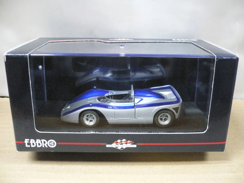 Ebbro 1/43 Nissan R383 Prototype 1970 Silver Blue (43717) (Piu) 1