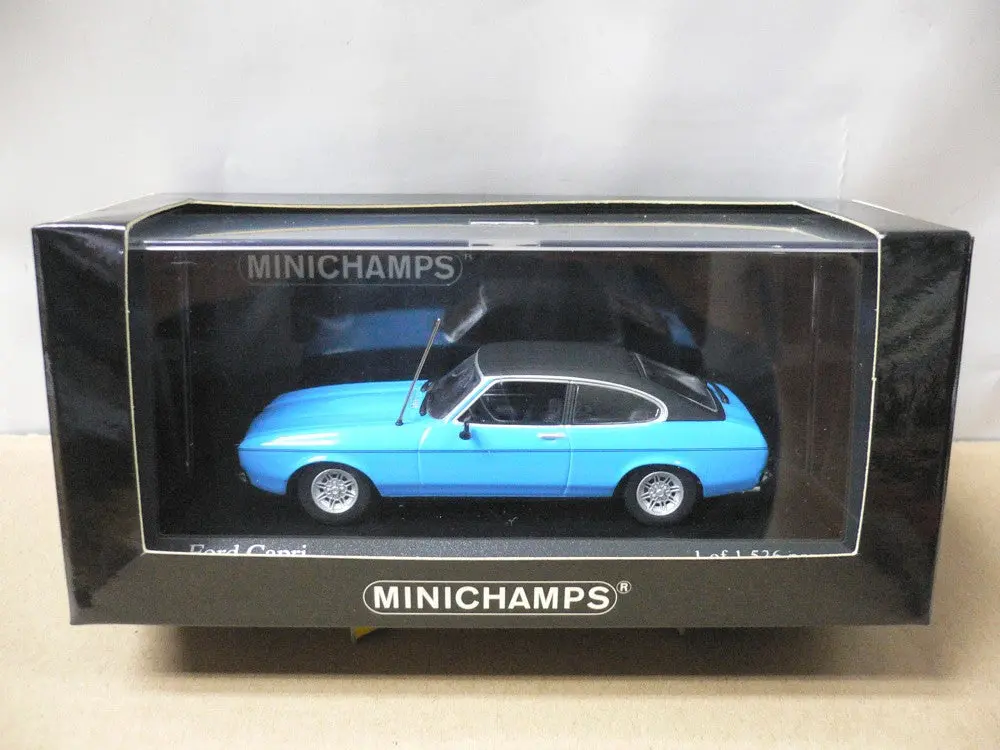 Minichamps 1/43 Ford Capri Ii 1974 Blue (400 081206) (08102) (Piu107) 1