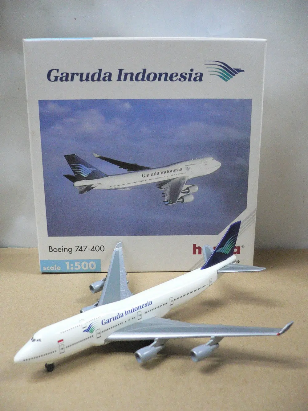 Herpa Wings 1/500 Garuda Indonesia Boeing 747-400 (500630) (Pa0) 1