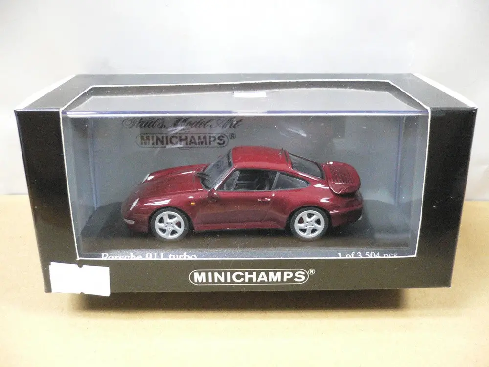 Minichamps 1/43 Porsche 911 Turbo 1995 Red Metallic (430 069208) (05531) (Piu97) 1