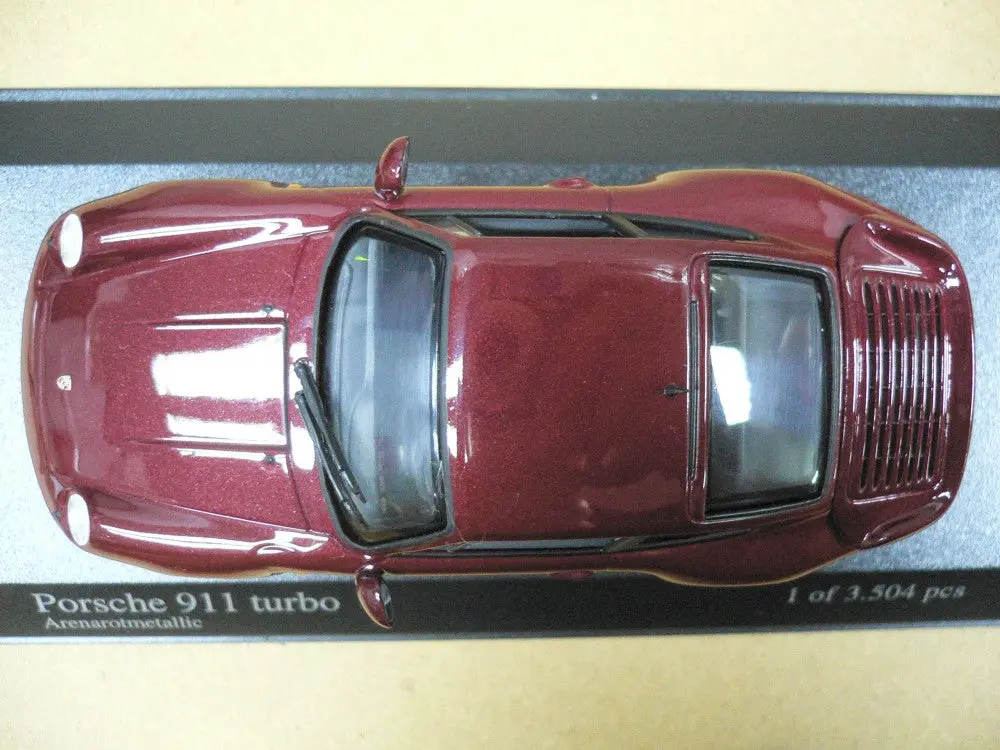 Minichamps 1/43 Porsche 911 Turbo 1995 Red Metallic (430 069208) (05531) (Piu97) 2