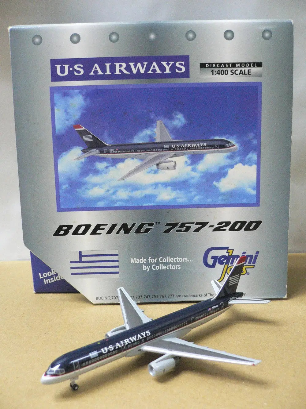Gemini Jets 1/400 U.S Airways Boeing 757-200 N633au (Gjusa060) (70060) (Piu10) 1