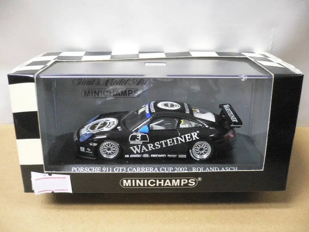 Minichamps 1/43 Porsche 911 Gt3 Carrera Cup 2002 Roland Asch #3 (403 026203) (06704) 1