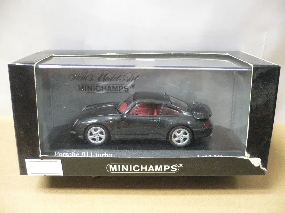 Minichamps 1/43 Porsche 911 Turbo 1995 Black Metallic (430 069209) (06204) (Piu98) 1