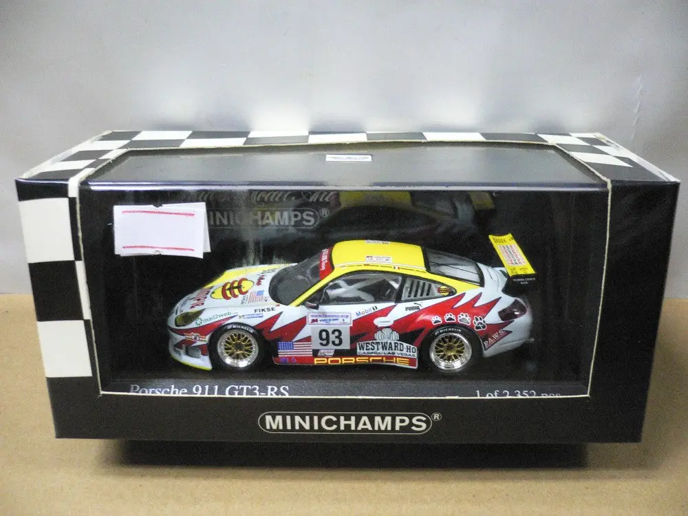 Minichamps 1/43 Porsche 911 Gt3 Rs Le Mans 24Hrs 2003 Gt Glass Luhr Maassen Collard #93 (400 036993) (05116) 1
