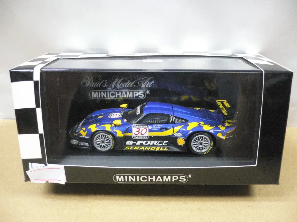 Minichamps 1/43 Porsche 911 Gt1 Fia Gt Series 1997 Blue Coral #30 (430 976630) (02756) 1