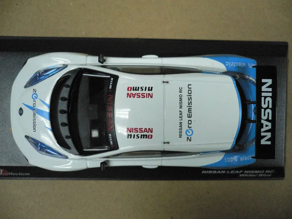 Kyosho Jcollection 1/43 Nissan Leaf Nismo Rc White Blue (Piu/P68-100) 2