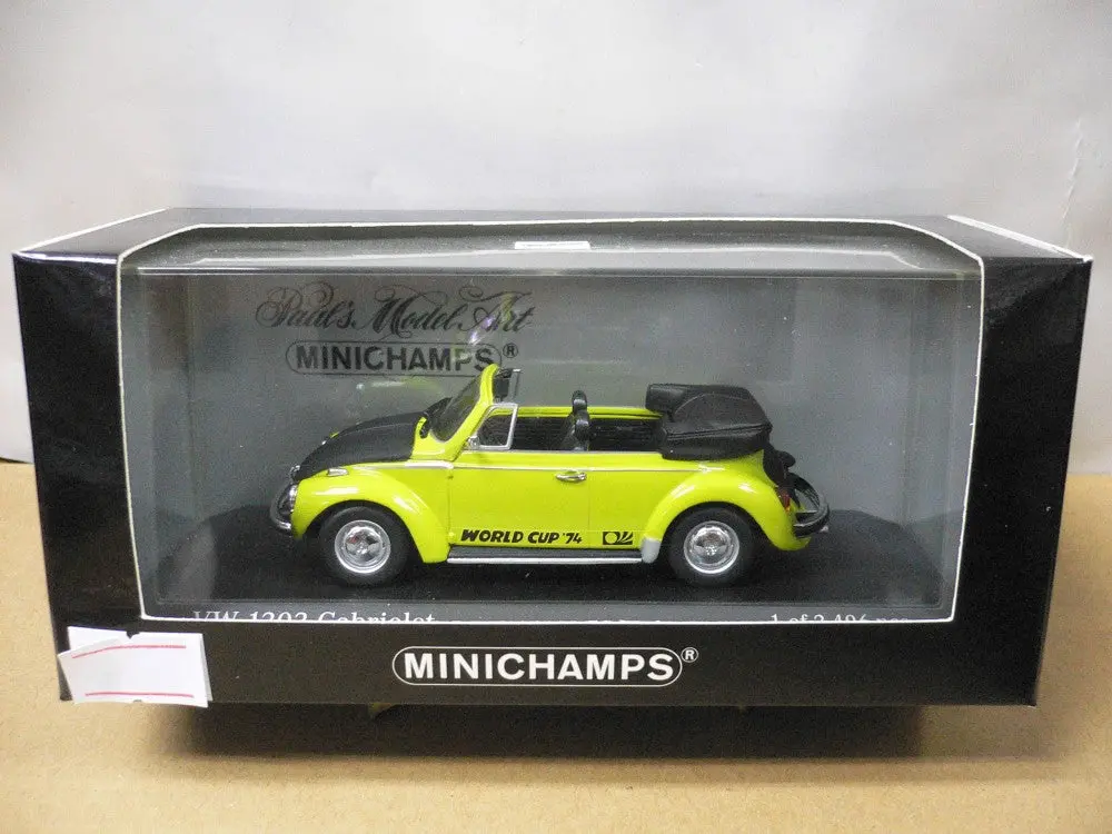 Minichamps 1/43 Vw 1303 Cabriolet 1974 Green (430 055141) (07292) (Piu120) 1