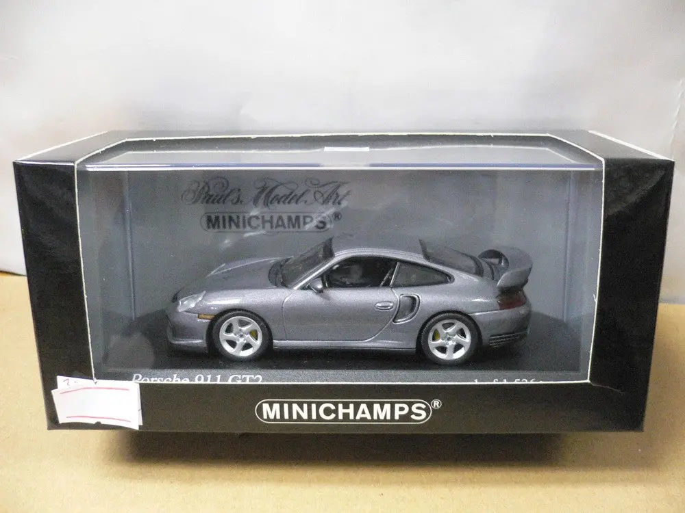 Minichamps 1/43 Porsche 911 Gt2 2001 Grey (430 060122) (05049) (Piu105) 1