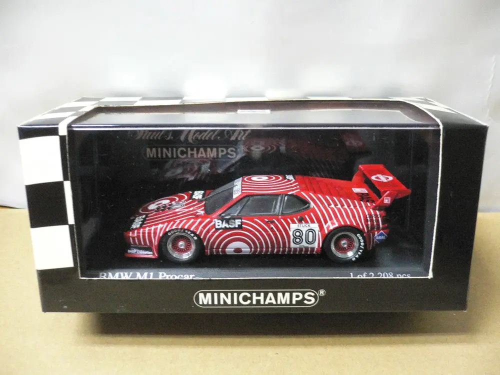 Minichamps 1/43 Bmw M1 Procar Gs Team Basf H.J. Stuck 1980 #80 (430 802590) (04664) (Piu101) 1