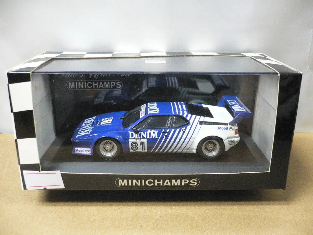 Minichamps 1/43 Bmw M1 Denim H.Heyer #81 (430 802581) (01812) (Wkg) 1