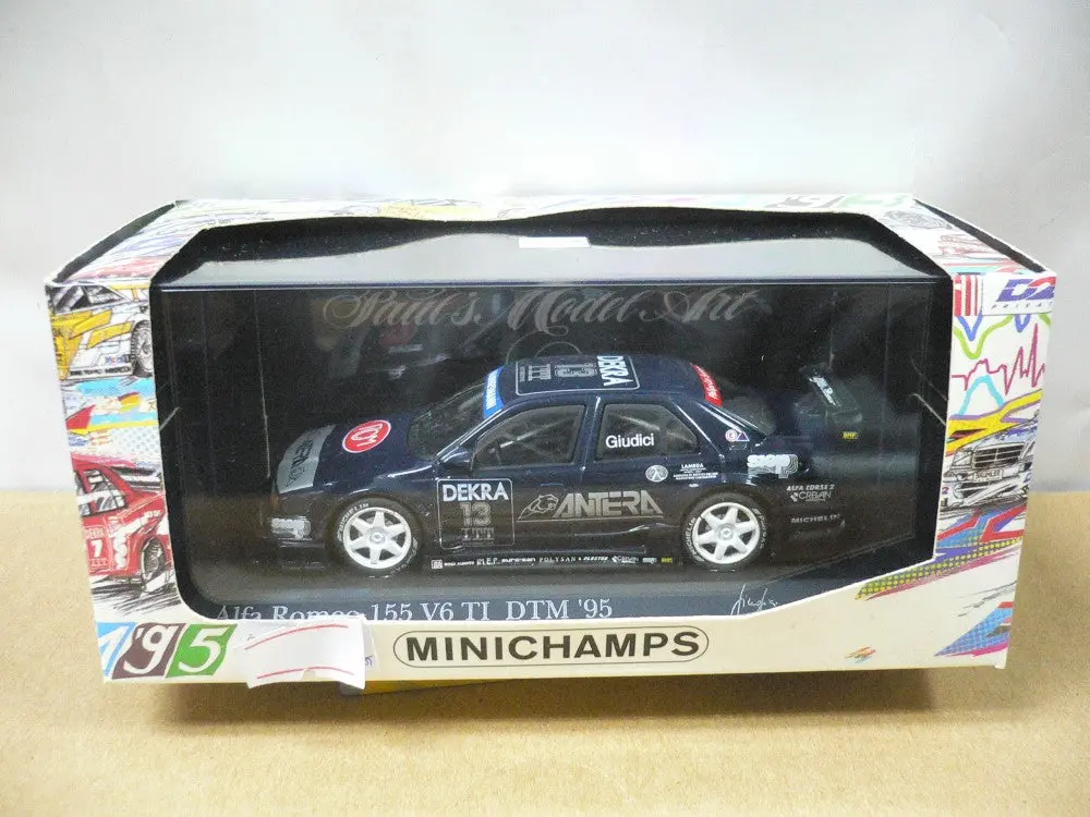 Minichamps 1/43 Alfa Romeo 155 V6 Ti Dtm 1995 G.Giudici #13 (430 950313) (01229) (Wkg) 1