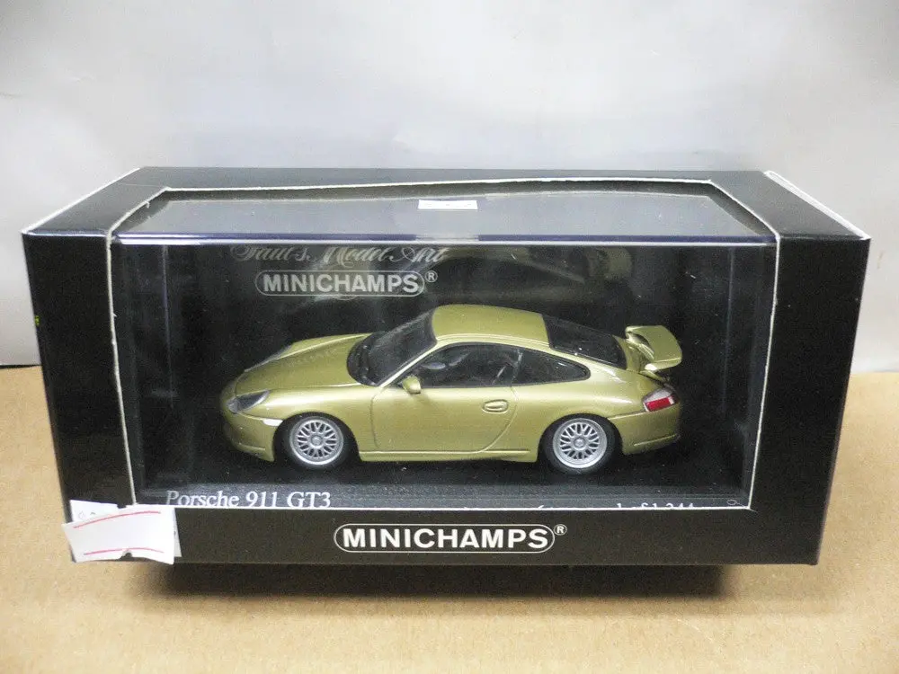 Minichamps 1/43 Porsche 911 Gt3 1999 Gold (430 068006) (04443) (Piu103) 1