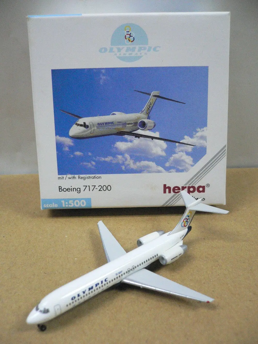 Herpa Wings 1/500 Olympic Airways Boeing 717-200 Sx-Boa (512251) (Pa0) 1