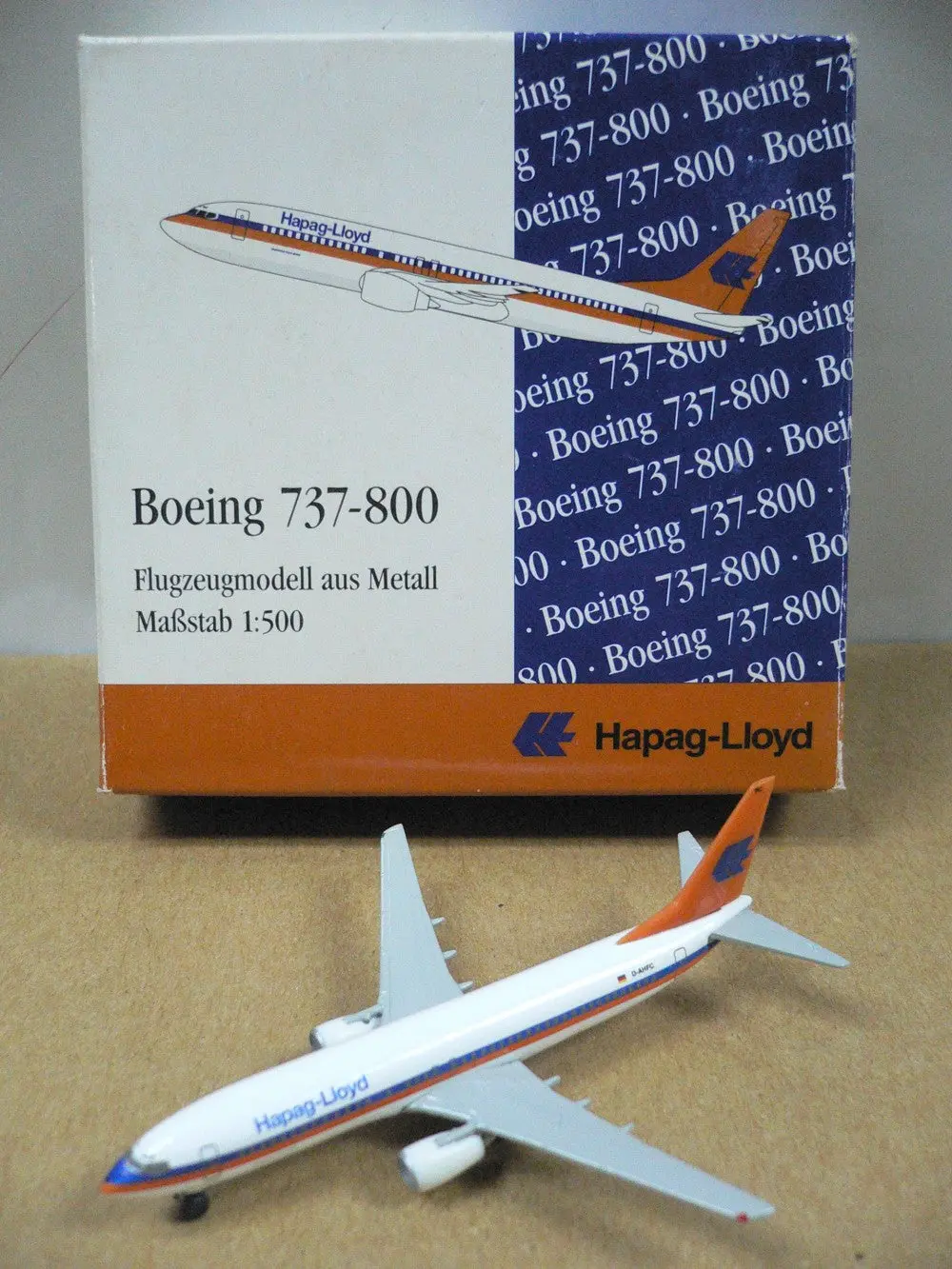 Herpa Wings 1/500 Hapag-Lloyd Boeing 737-800 D-Ahfc (511186) 1