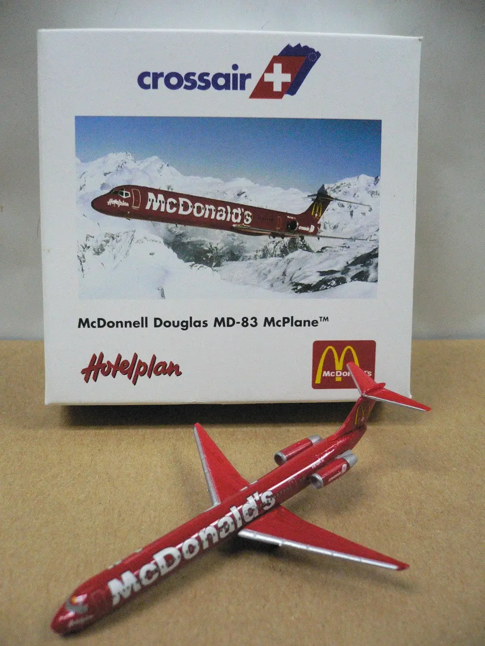 Herpa Wings 1/500 Crossair Mcdonnell Douglas Md-83 Mcplane (507615) 1