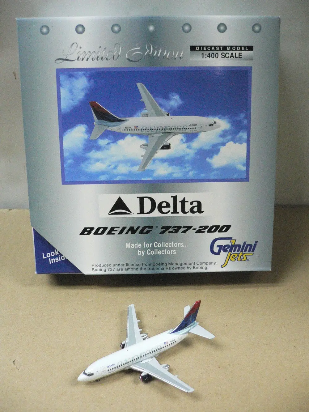 Gemini Jets 1/400 Delta Express Boeing 737-200 N323dl (Gjdal196) (70196) (Piu30) 1