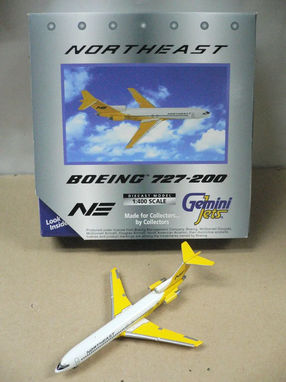 Gemini Jets 1/400 Northeast Airlines Boeing 727-200 N1645 (Gjnea1413) (70141) (Pa0) 1