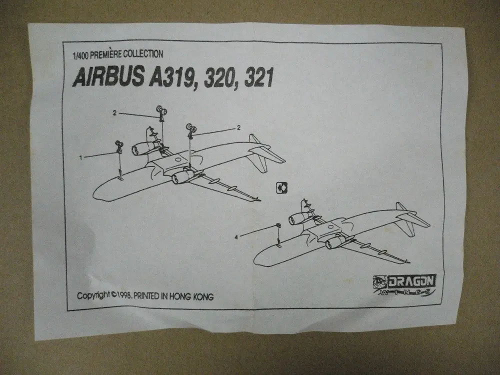 Dragon Wings 1/400 Airbus A319 All White Series (57004) 2