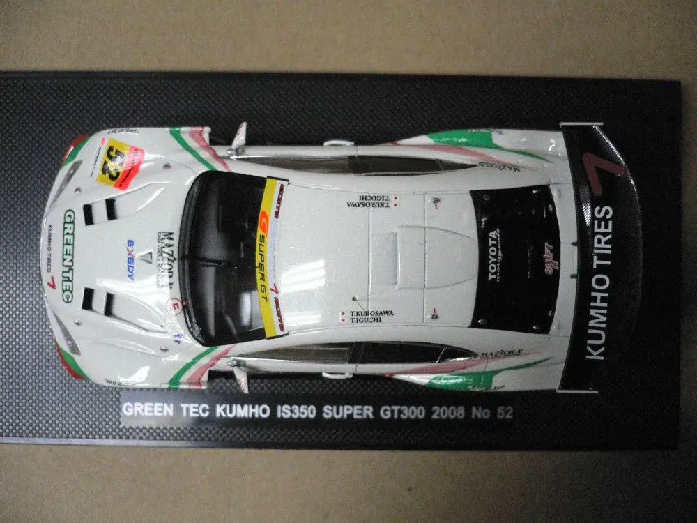 Ebbro 1/43 Toyota Lexus Is350 Green Tec Kumho Super Gt300 2008 White #52 (44066) (Piu103) 2