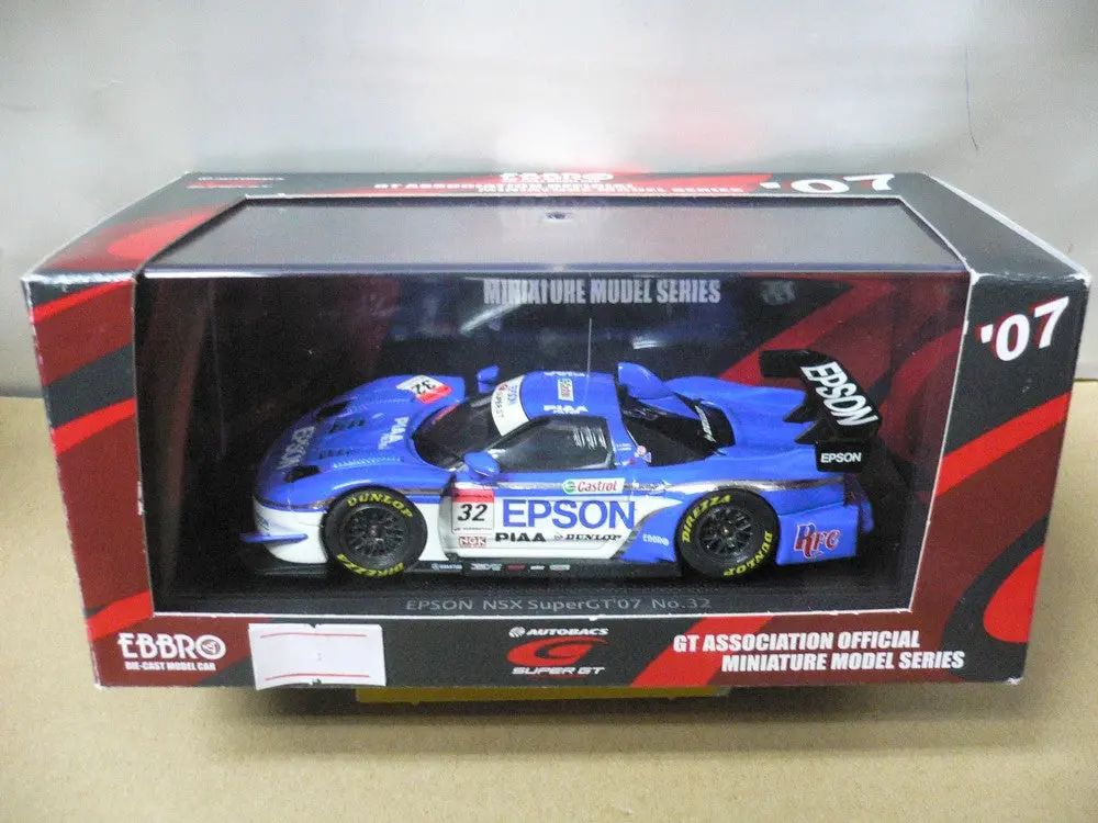 Ebbro 1/43 Honda Epson Nsx Super Gt500 Blue White #32 (43919) (Piu93) 1