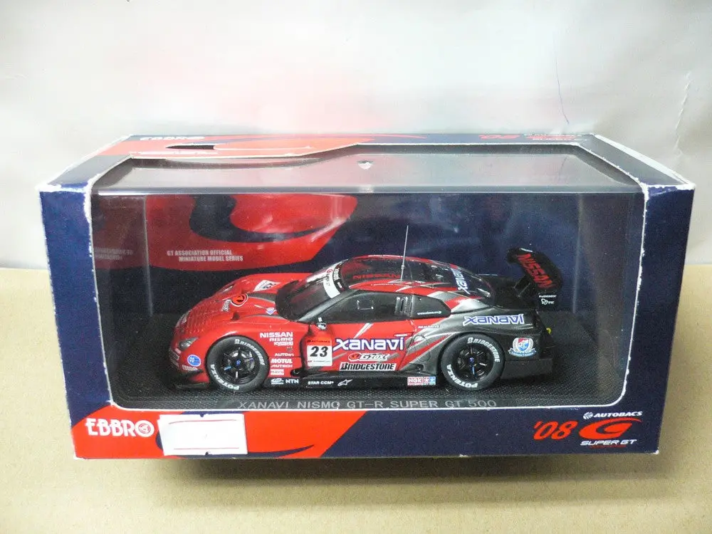 Ebbro 1/43 Nissan Skyline Gt-R Xanavi Nismo Super Gt500 Red Silver (44044) (Piu98) 1