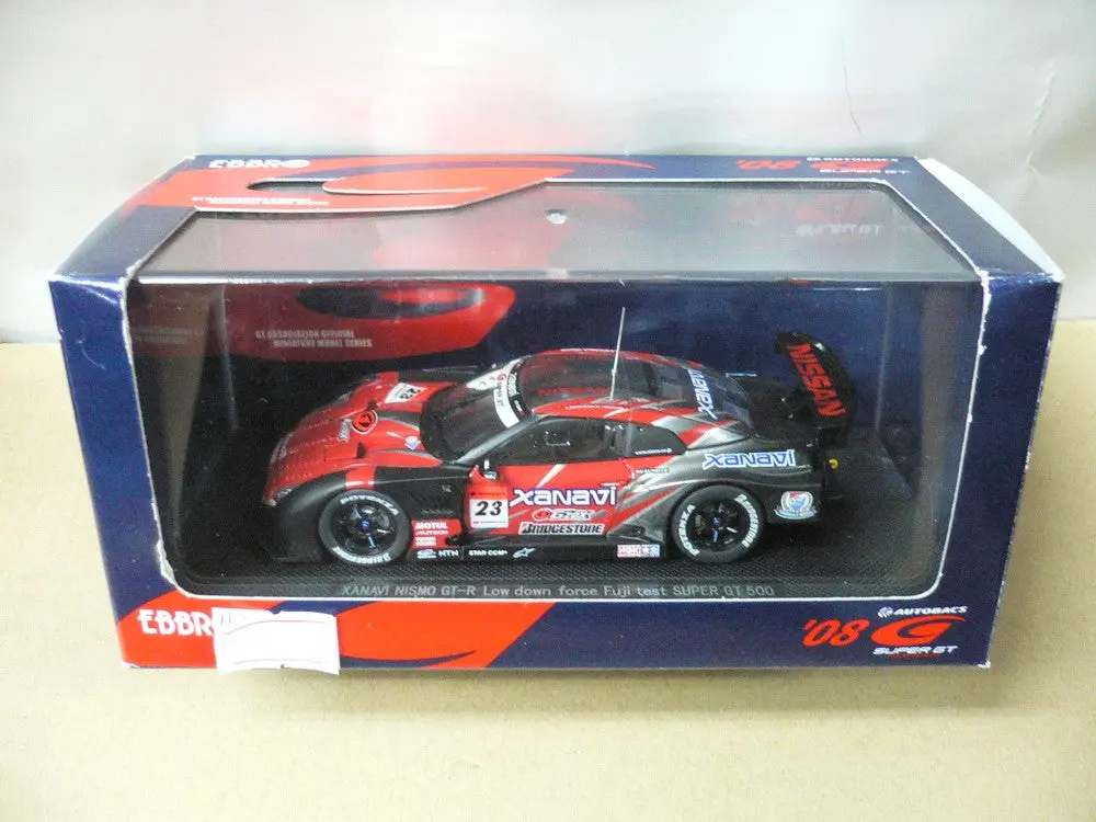 Ebbro 1/43 Nissan Skyline Xanavi Nismo Gt-R Low Down Force Fuji Test Red Silver #23 (44125) (Piu103) 1