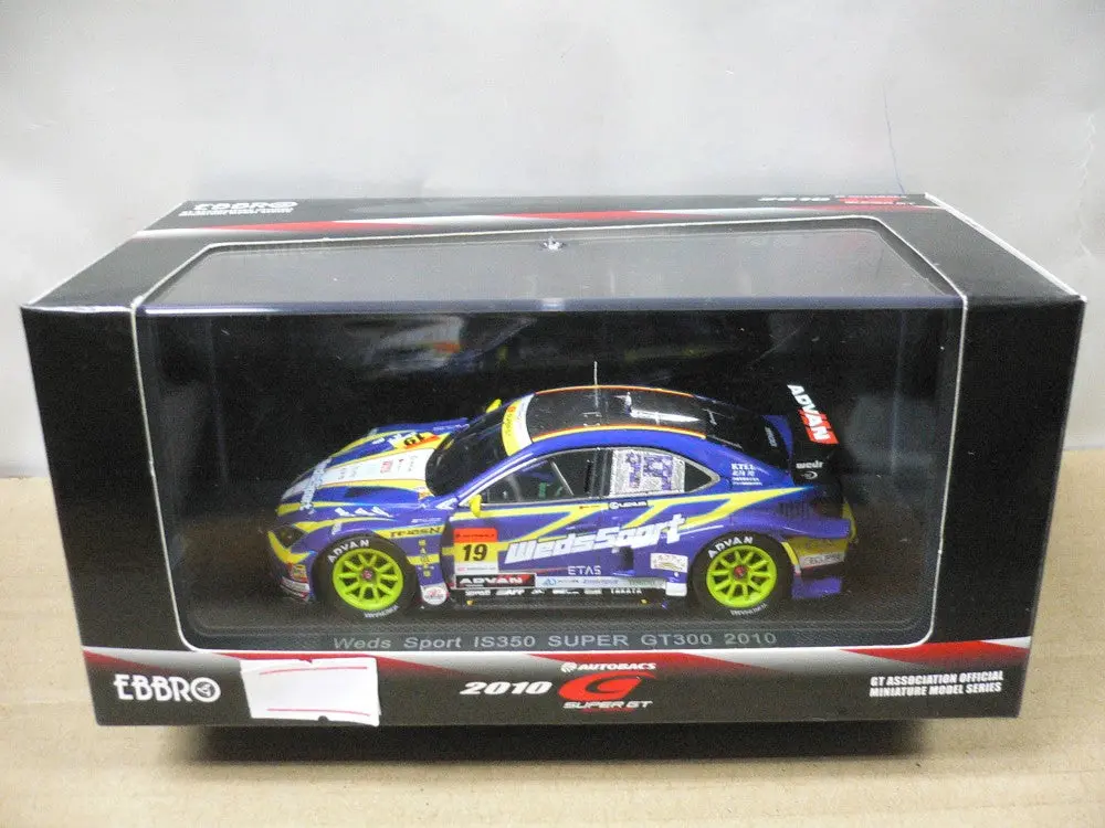 Ebbro 1/43 Toyota Lexus Weds Sport Is350 Super Gt300 2010 Blue #19 (44376) (Piu120) 1