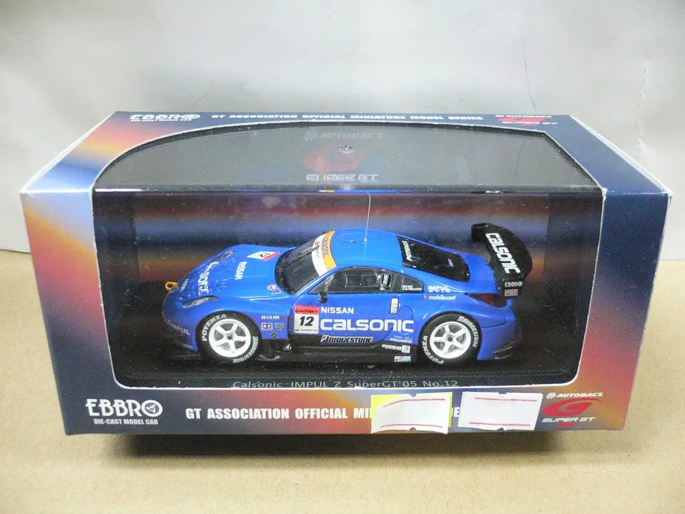 Ebbro 1/43 Nissan Calsonic Impul Z Super Gt 2005 Blue #12 (43689) (D上1149) 1