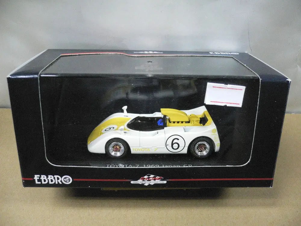 Ebbro 1/43 Toyota 7 Japan Gp 1969 White Yellow #6 (43666) (D上1159) 1