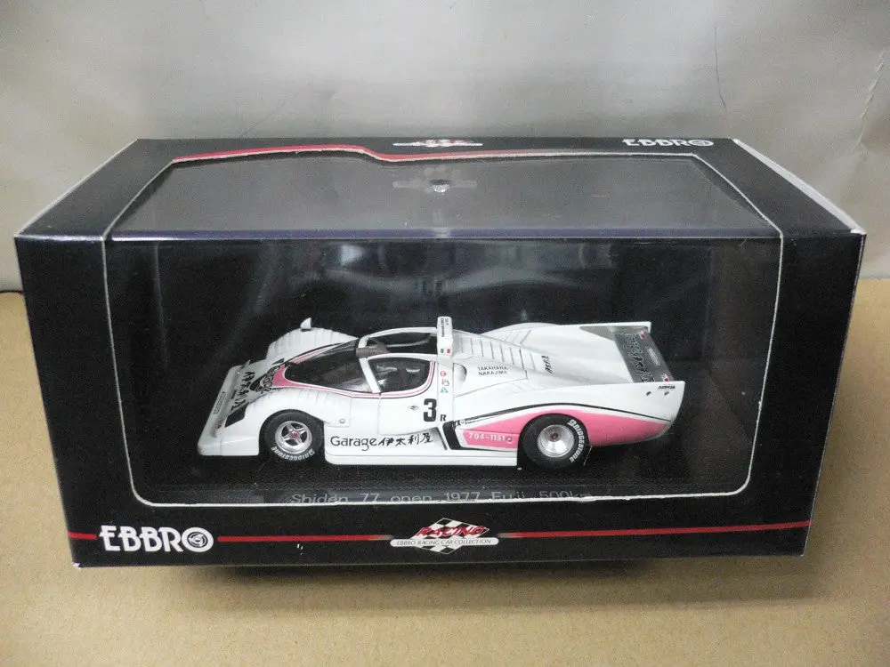 Ebbro 1/43 Shiden 77 Open 1977 Fuji 500Km White Pink #3 (43930) (Piu) 1