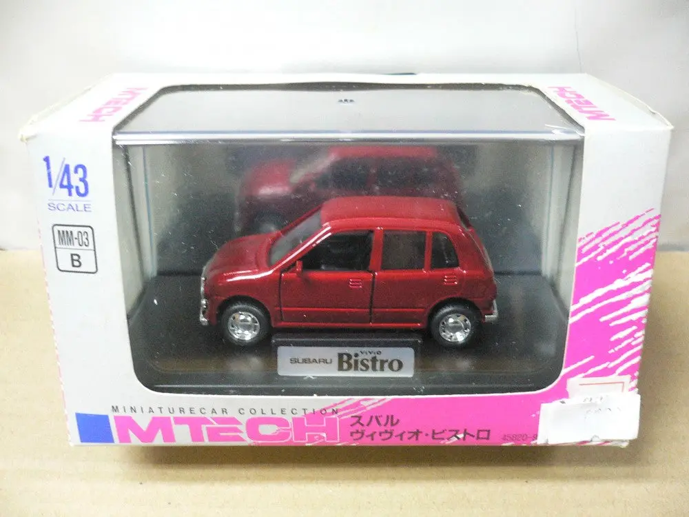 Mtech 1/43 Subaru Vivio Bistro Red (Mm-03-B) (45820) (Piu) 1