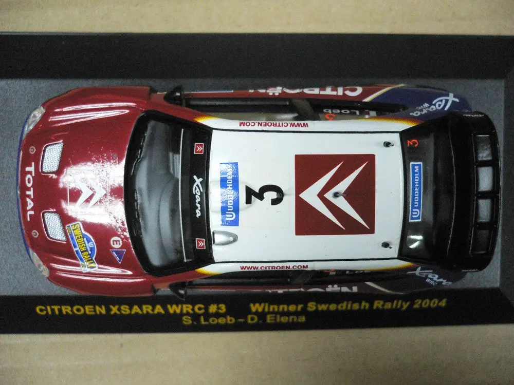 Ixo 1/43 Citroen Xsara Wrc Winner Swedish Rally 2004 S.Loeb D.Elena #3 (Ram138) (30507) (C703-506-146) 2