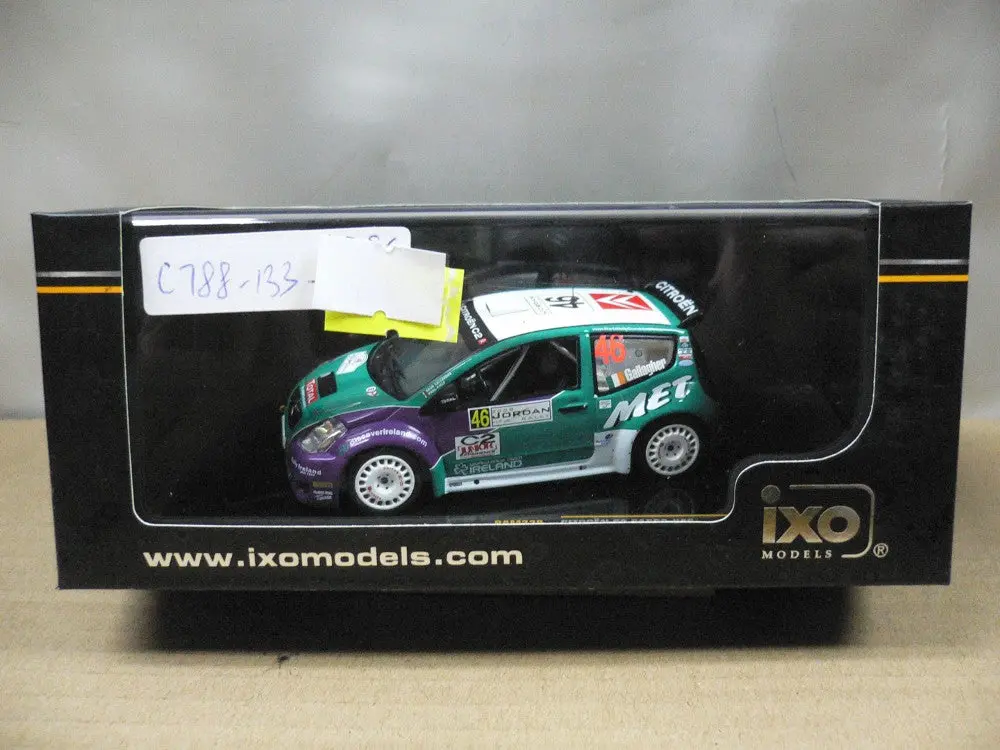 Ixo 1/43 Citroen C2 S1600 Jordan Rally 2008 S.Gallagher P.Kiely #46 (Ram328) (34035) (C788-133-150) 1