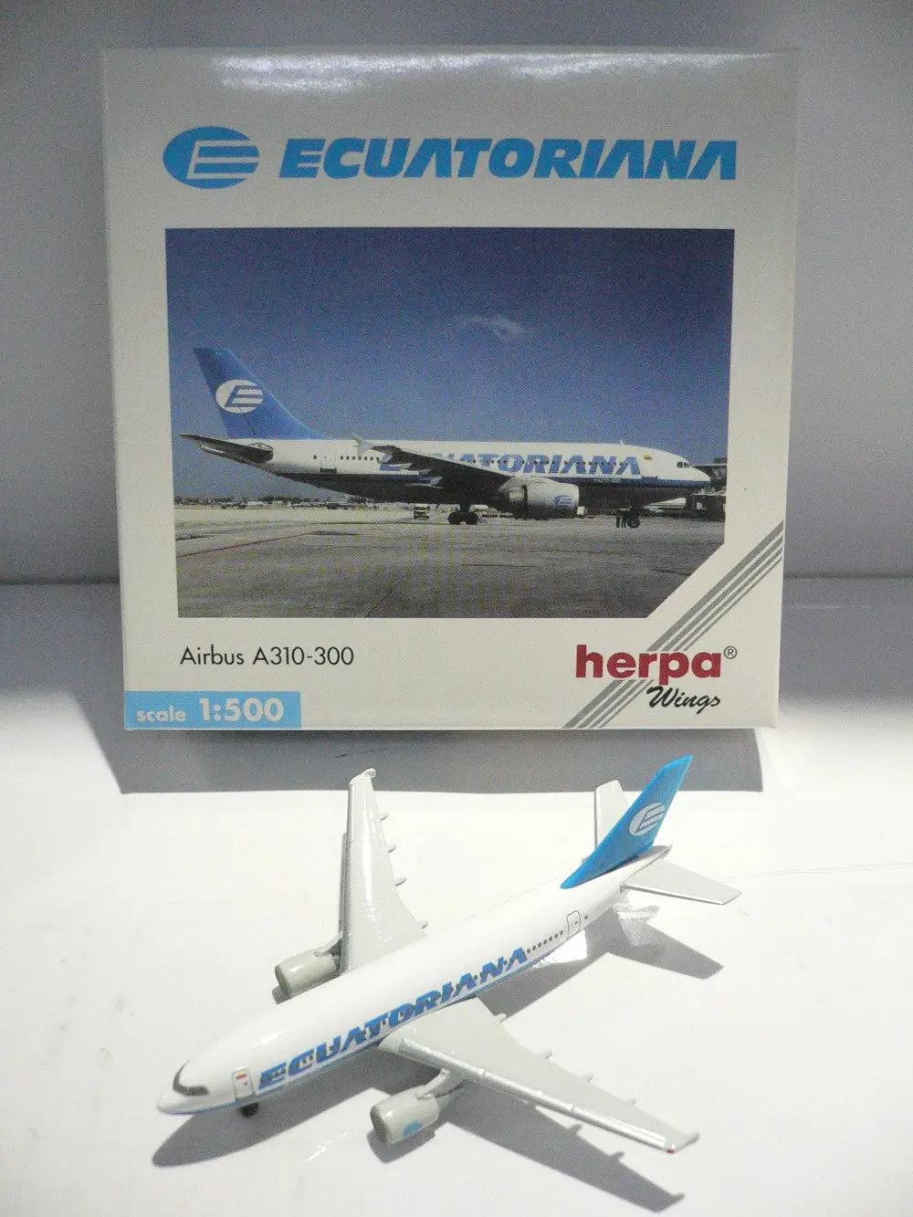 Herpa Wings 1/500 Ecuatoriana Airbus A310-300 (501088) (Piu10) 1