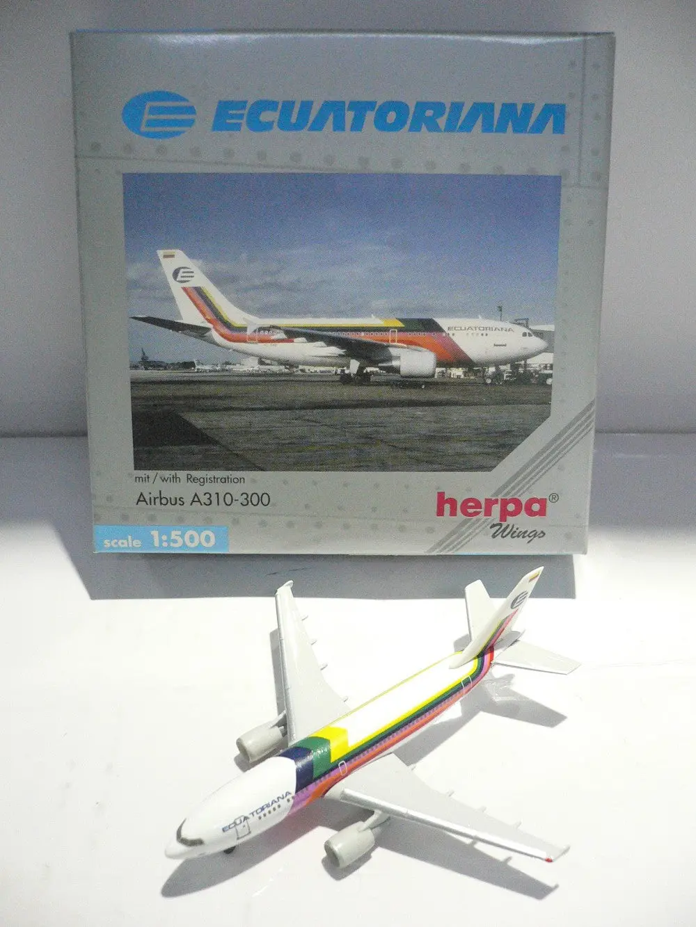 Herpa Wings 1/500 Ecuatoriana Airbus A310-300 Hc-Brb (501118) (Pa0) 1