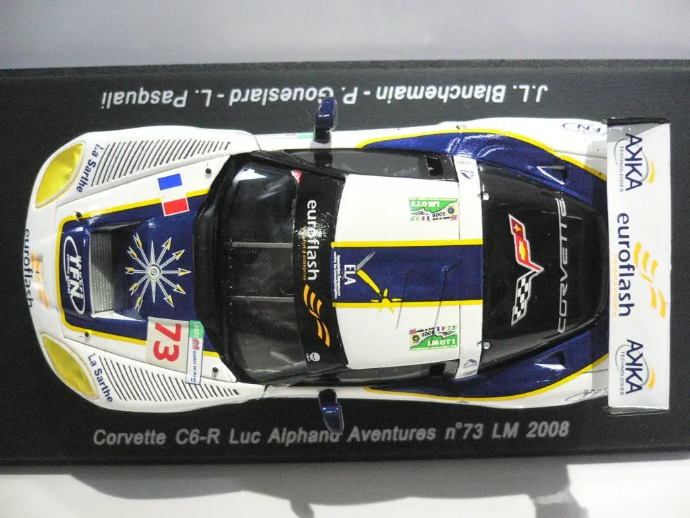 Spark 1/43 Corvette C6-R Luc Alphand Aventures Lm 2008 #73 (91489) (Piu190) 2