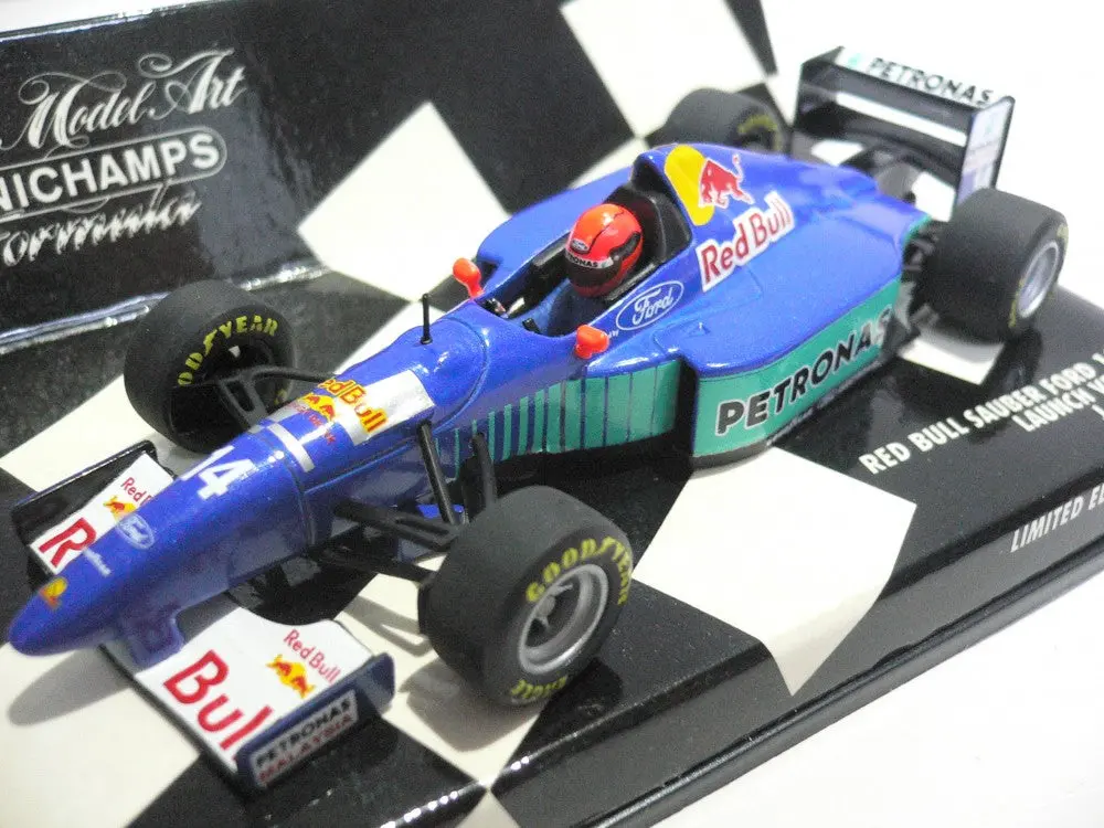 Minichamps 1/43 Red Bull Sauber Ford Launch Version 1996 J.Herbert #14 (430 960084) (01569) (Buy) 2