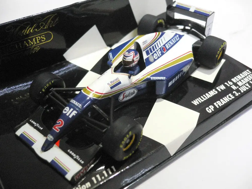 Minichamps 1/43 Williams Fw 16 Renault N.Mansell Gp France 3 July 1994 #2 (430 940102) (01033) (Wkg) 2