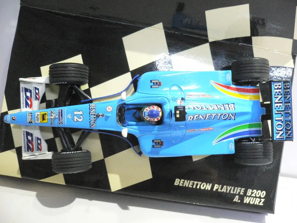 Minichamps 1/43 Benetton Playlife B200 A.Wurz #12 (430 000012) (03319) 2