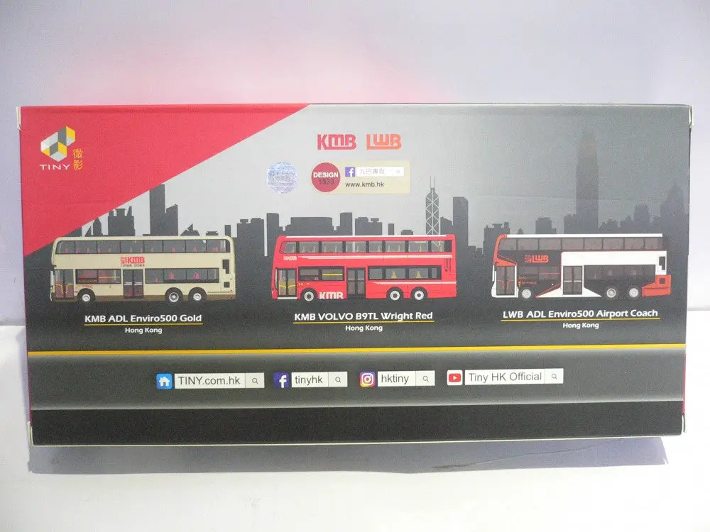 Toyeast Tiny City Bs14 Kmb &Amp; Lwb Modern Set Enviro Wright Kmb2018105 (14363) (C920-132) 2