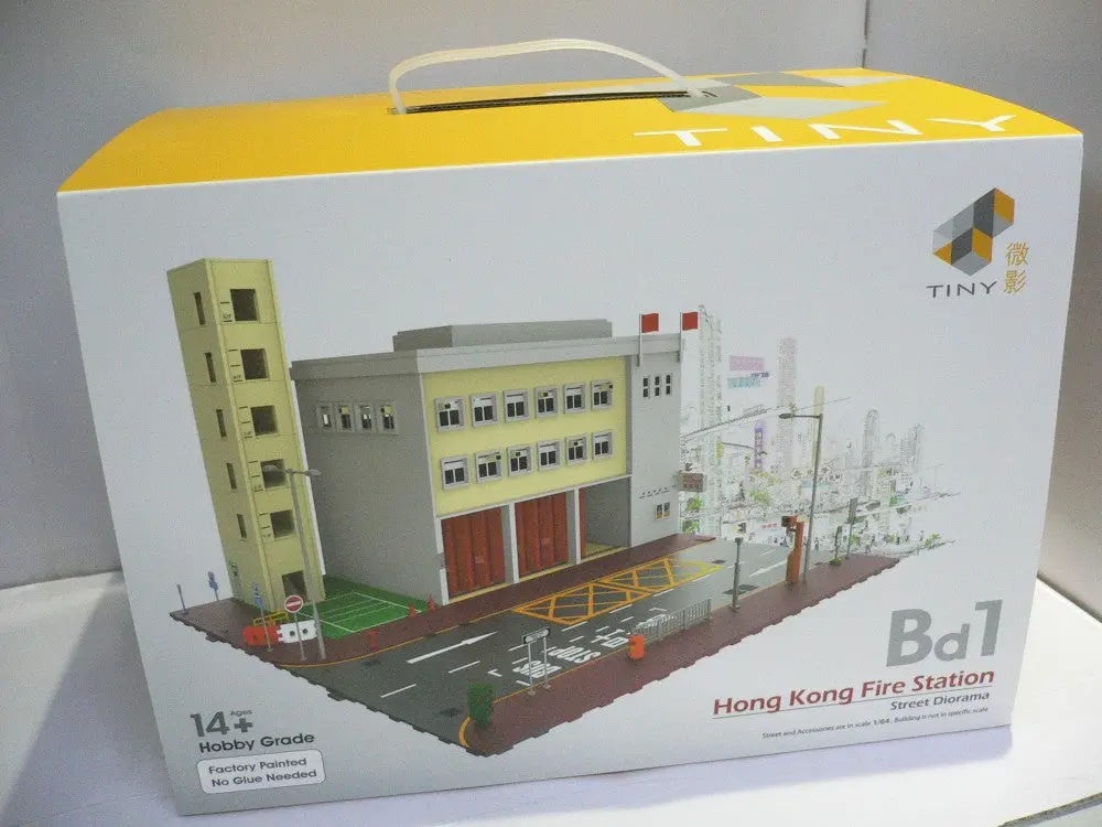 Toyeast Tiny Bd1 Hong Kong Fire Station Street Diorama Ats64003 (13413) (C920-122) 1