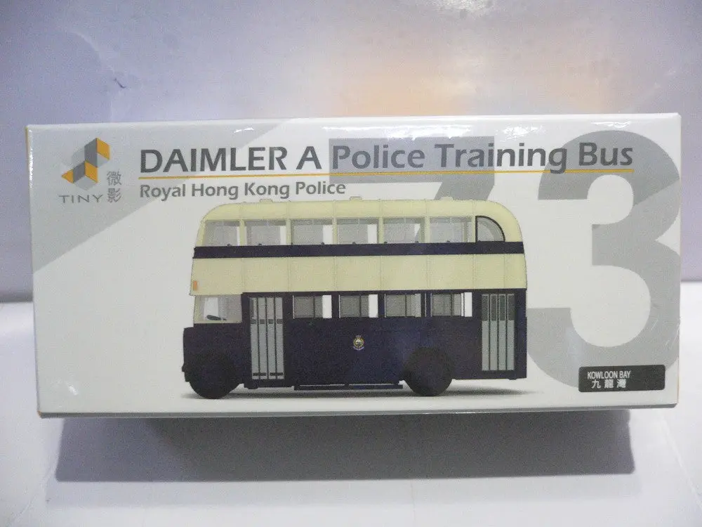Toyeast Tiny City 73 Die-Cast Model Car Daimler A Police Traning Bus Royal Hong Kong Police Atc64178 11637 (C920-148) 1