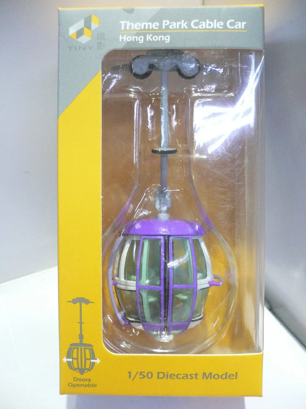 Toyeast Tiny City 82 1/50 Die-Cast Model Car Theme Park Cable Car Violet Atc64191 11668 (C920-147) 1