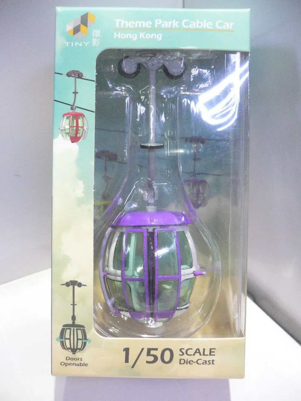 Toyeast Tiny City 1/50 Die-Cast Model Car Theme Park Cable Car Atc64207 11799 (C920-22) 1