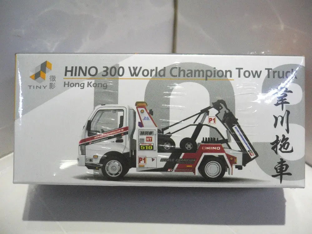 Toyeast Tiny City 103 Die-Cast Model Car Hino 300 World Champion Tow Truck 韋川拖車 Atc64425 14043 (Piu/P167-60) 1