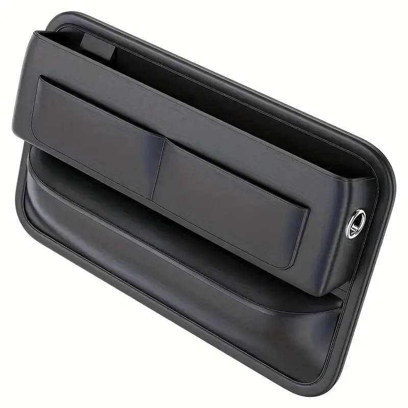 Pu Leather Car Seat Gap Filler Organiser With Card Holder 1