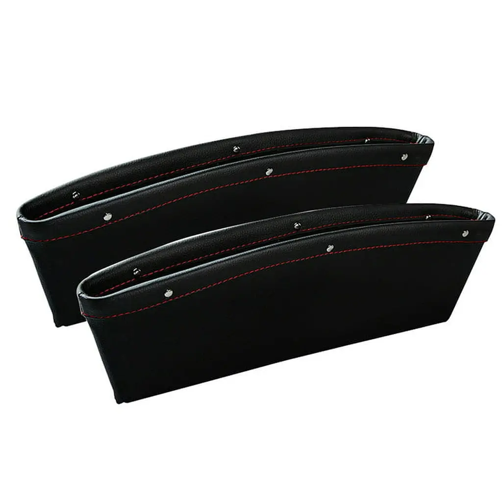 Pu Leather Car Seat Gap Filler Organizer (2 Pcs) 1