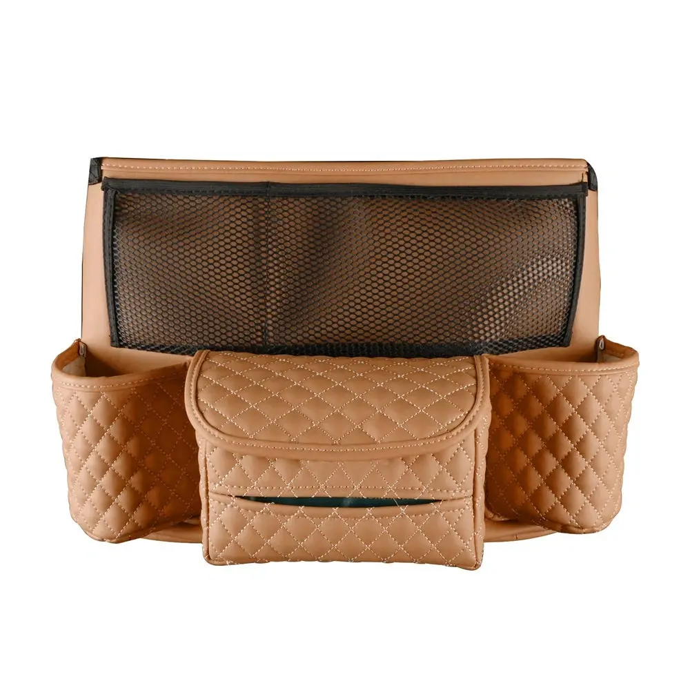 Pu Leather Hanging Multi-Pocket Armrest Storage Organizer 2